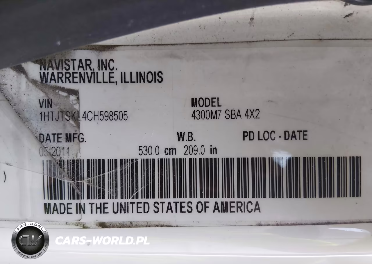2012 International 4000 4300 VIN:1HTJTSKL4CH598505 - 7