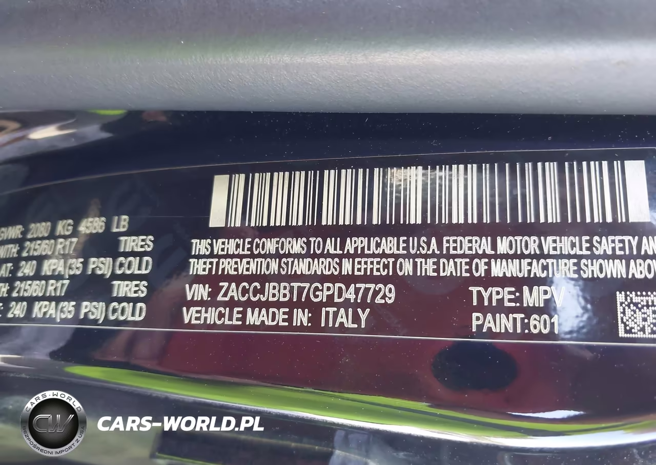 2016 Jeep Renegade Latitude VIN:ZACCJBBT7GPD47729 - 9