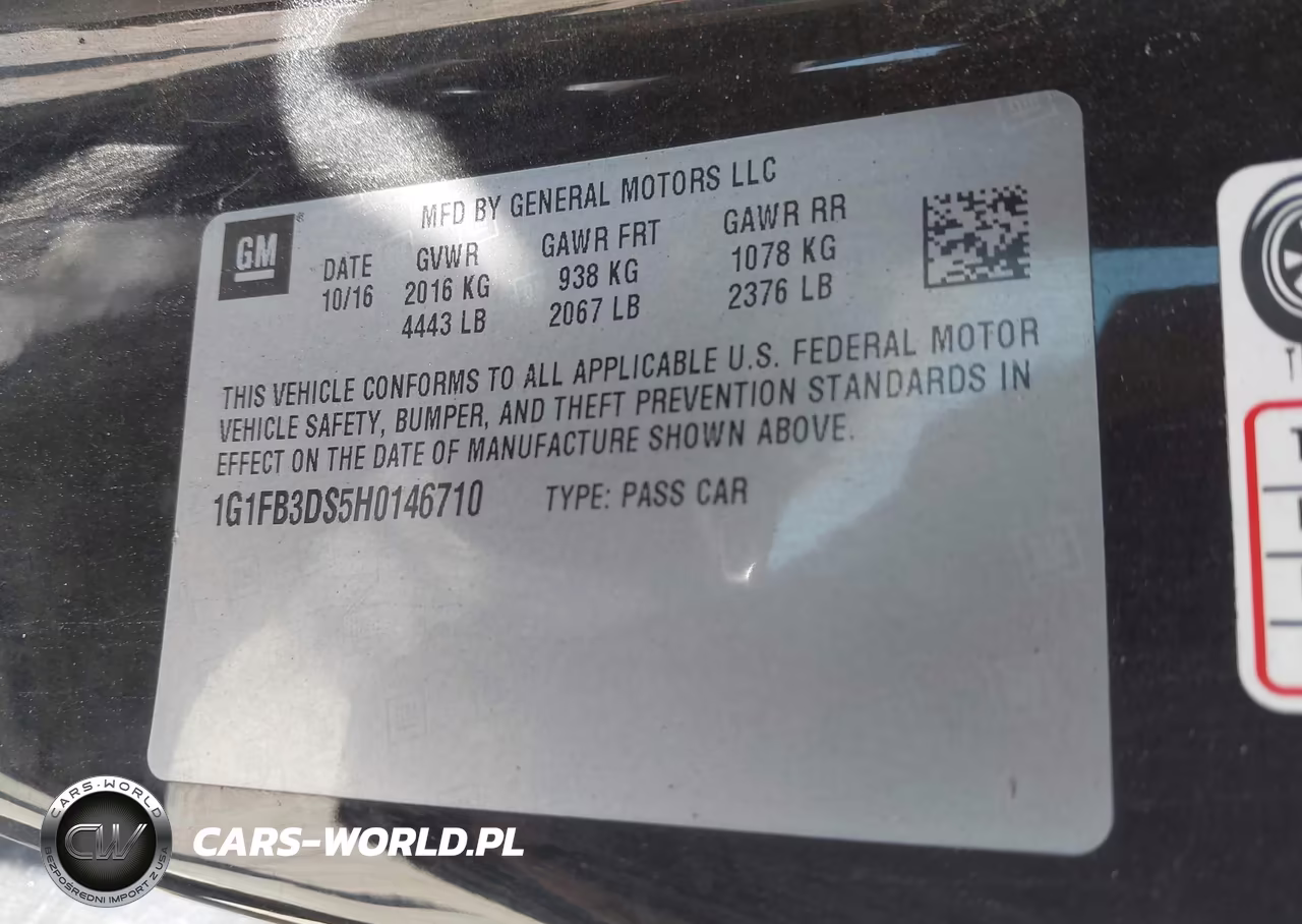 2017 Chevrolet Camaro 1Lt VIN:1G1FB3DS5H0146710 - 9