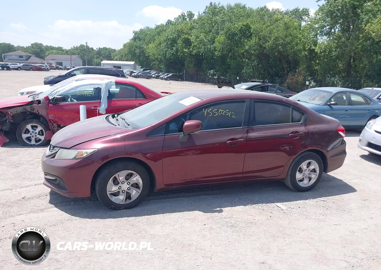 2014 Honda Civic Lx VIN:19XFB2F50EE041357 - 14