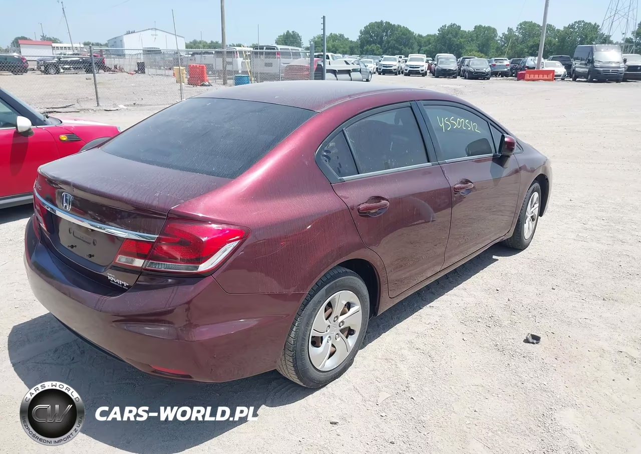 2014 Honda Civic Lx VIN:19XFB2F50EE041357 - 4
