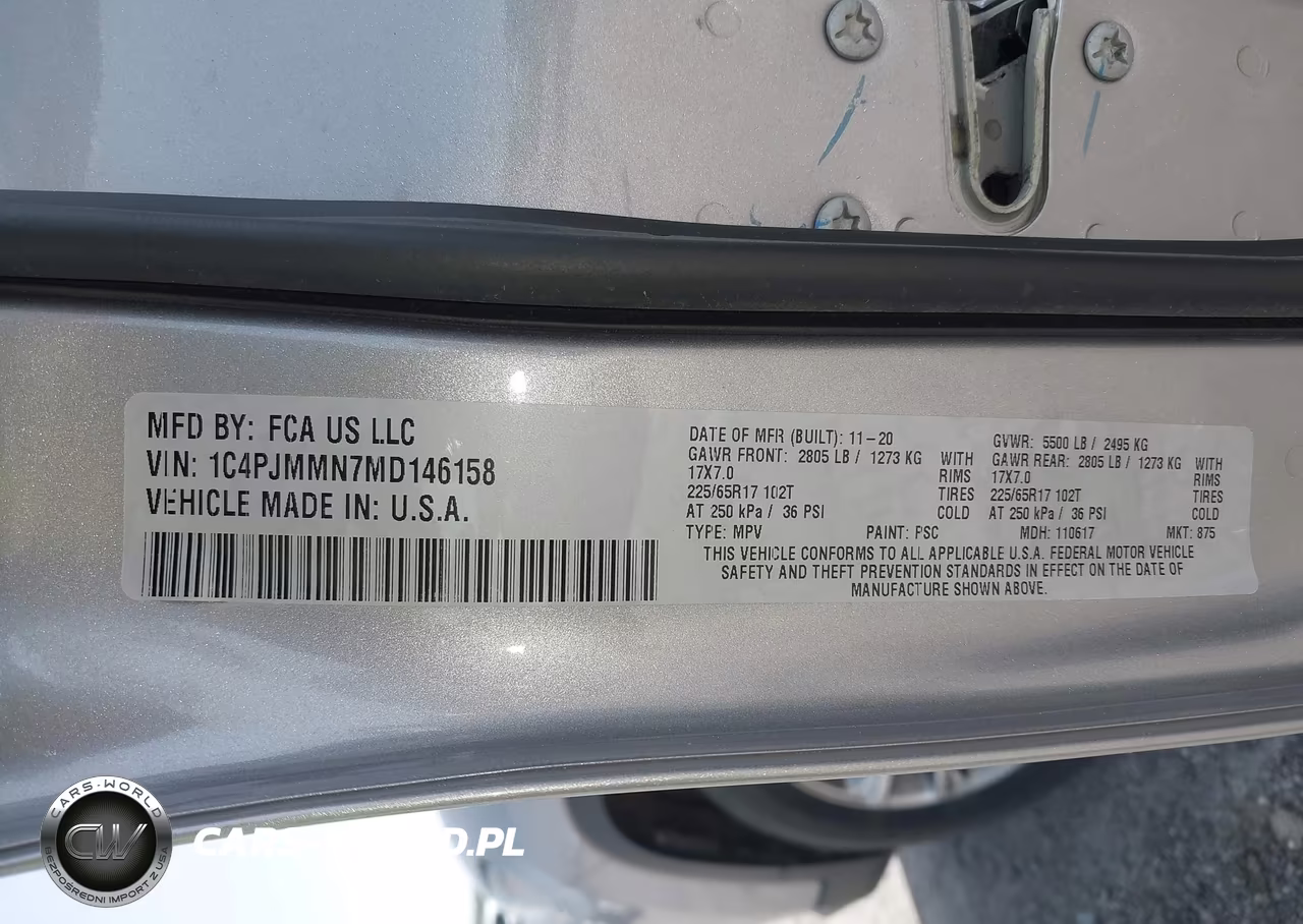 2021 Jeep Cherokee Latitude Lux 4X4 VIN:1C4PJMMN7MD146158 - 9