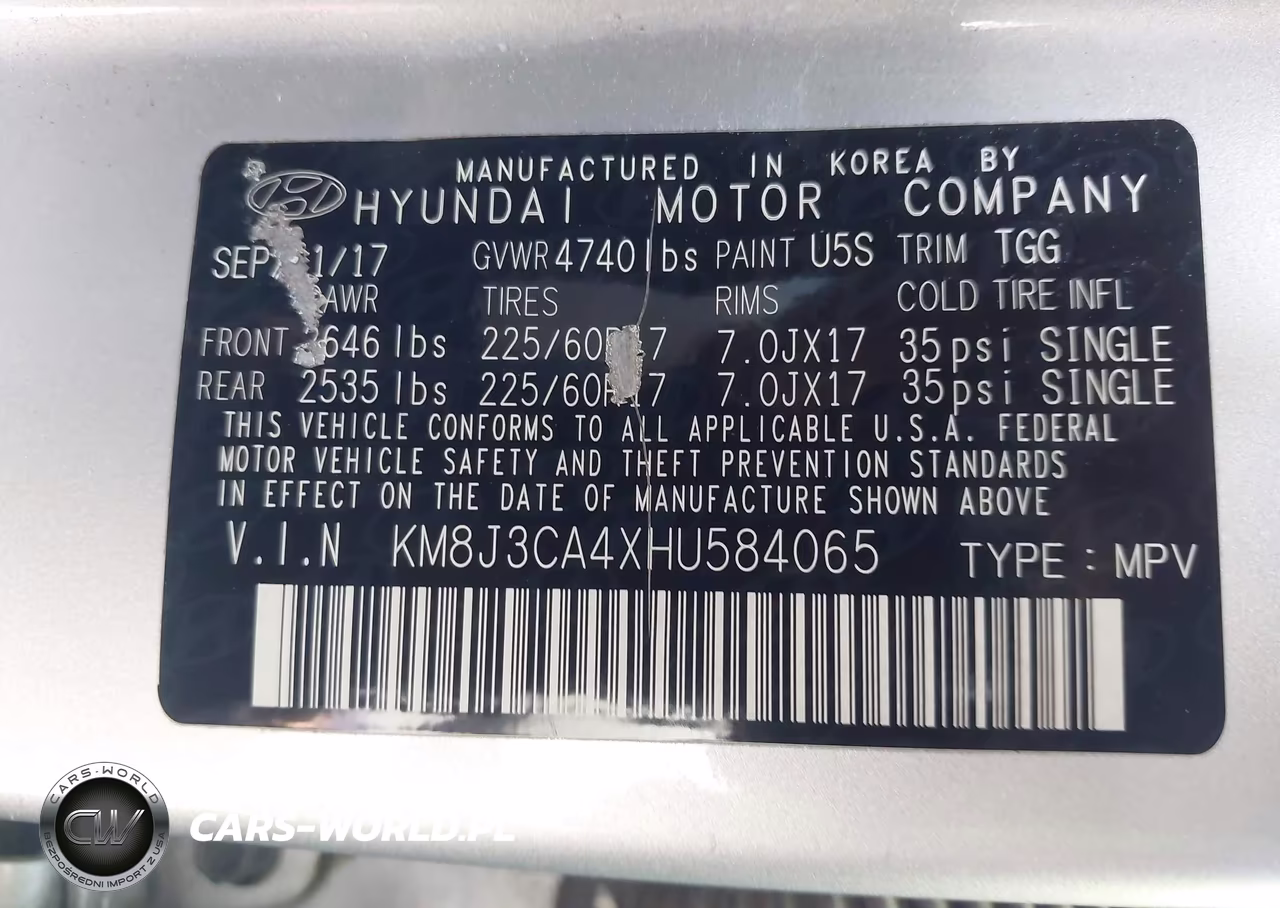 2017 Hyundai Tucson Se VIN:KM8J3CA4XHU584065 - 9