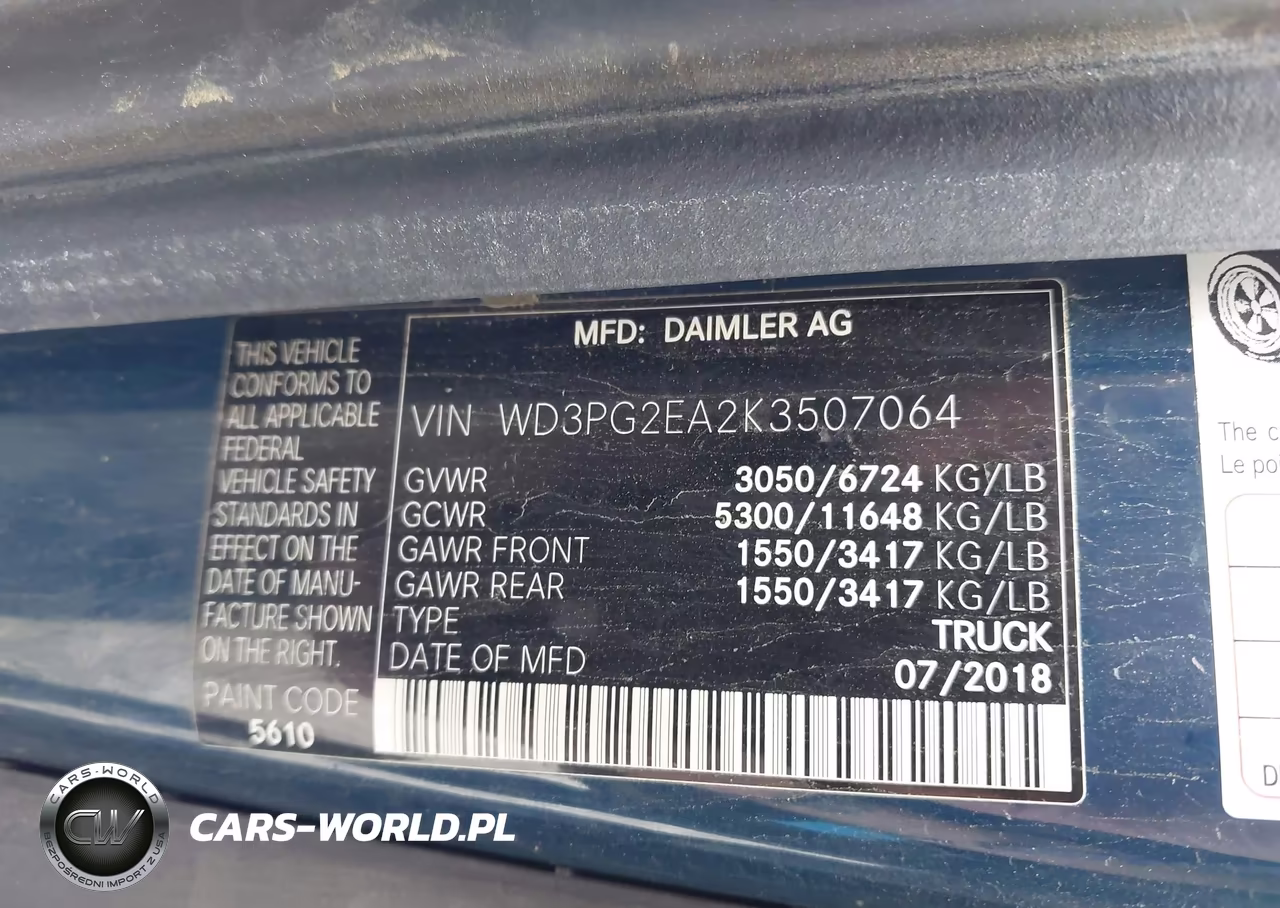 2019 Mercedes-Benz Metris VIN:WD3PG2EA2K3507064 - 9