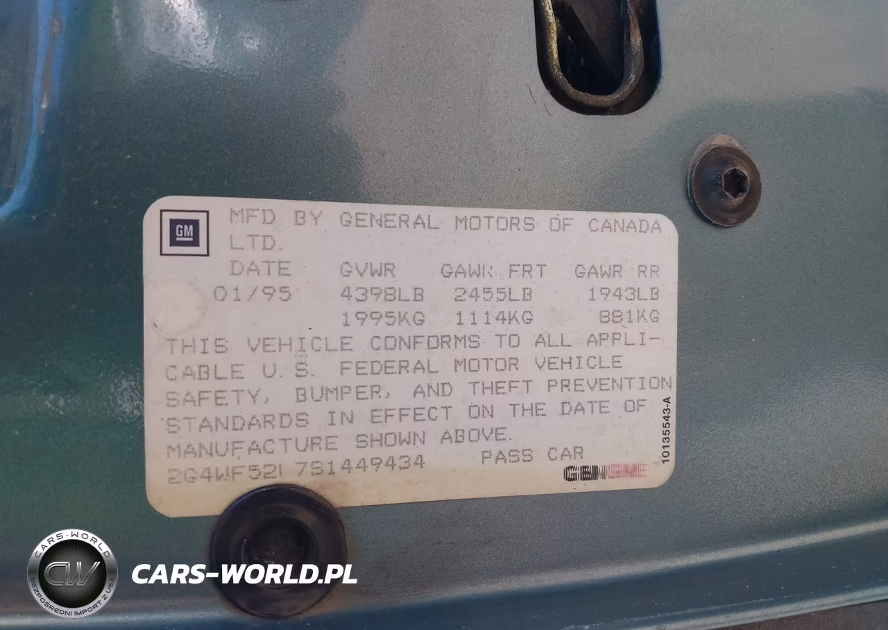 1995 Buick Regal Gran Sport VIN:2G4WF52L7S1449434 - 9