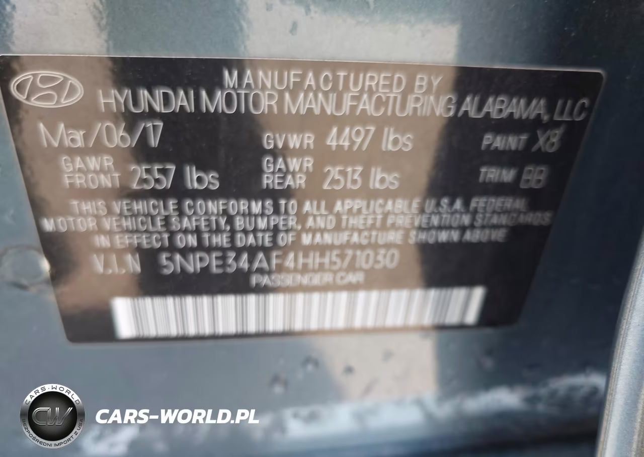 2017 Hyundai Sonata Limited VIN:5NPE34AF4HH571030 - 9