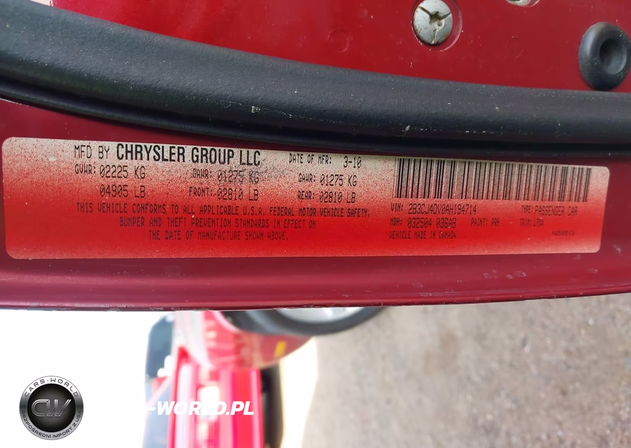2010 Dodge Challenger Se VIN:2B3CJ4DV0AH194714 - 9