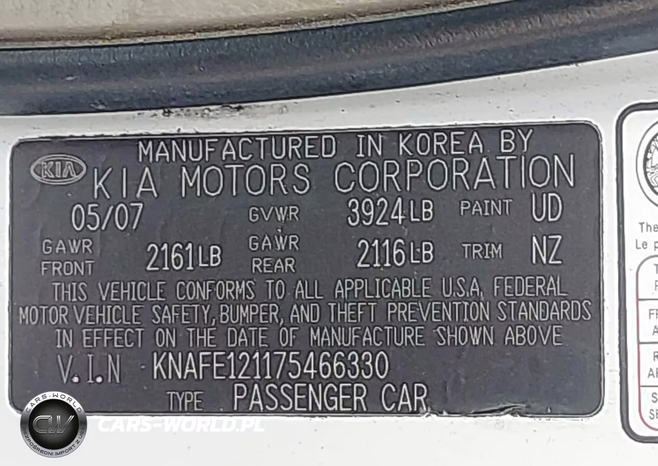 2007 Kia Spectra Ex VIN:KNAFE121175466330 - 9