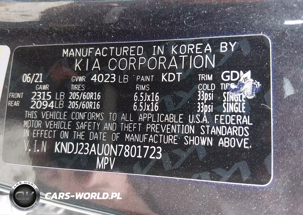 2022 Kia Soul S VIN:KNDJ23AU0N7801723 - 9