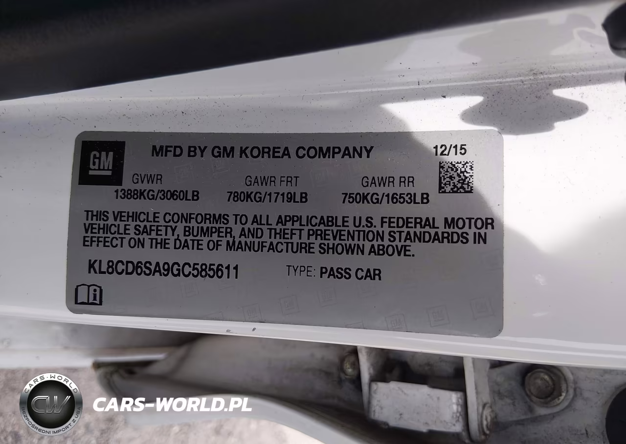 2016 Chevrolet Spark 1Lt Cvt VIN:KL8CD6SA9GC585611 - 9