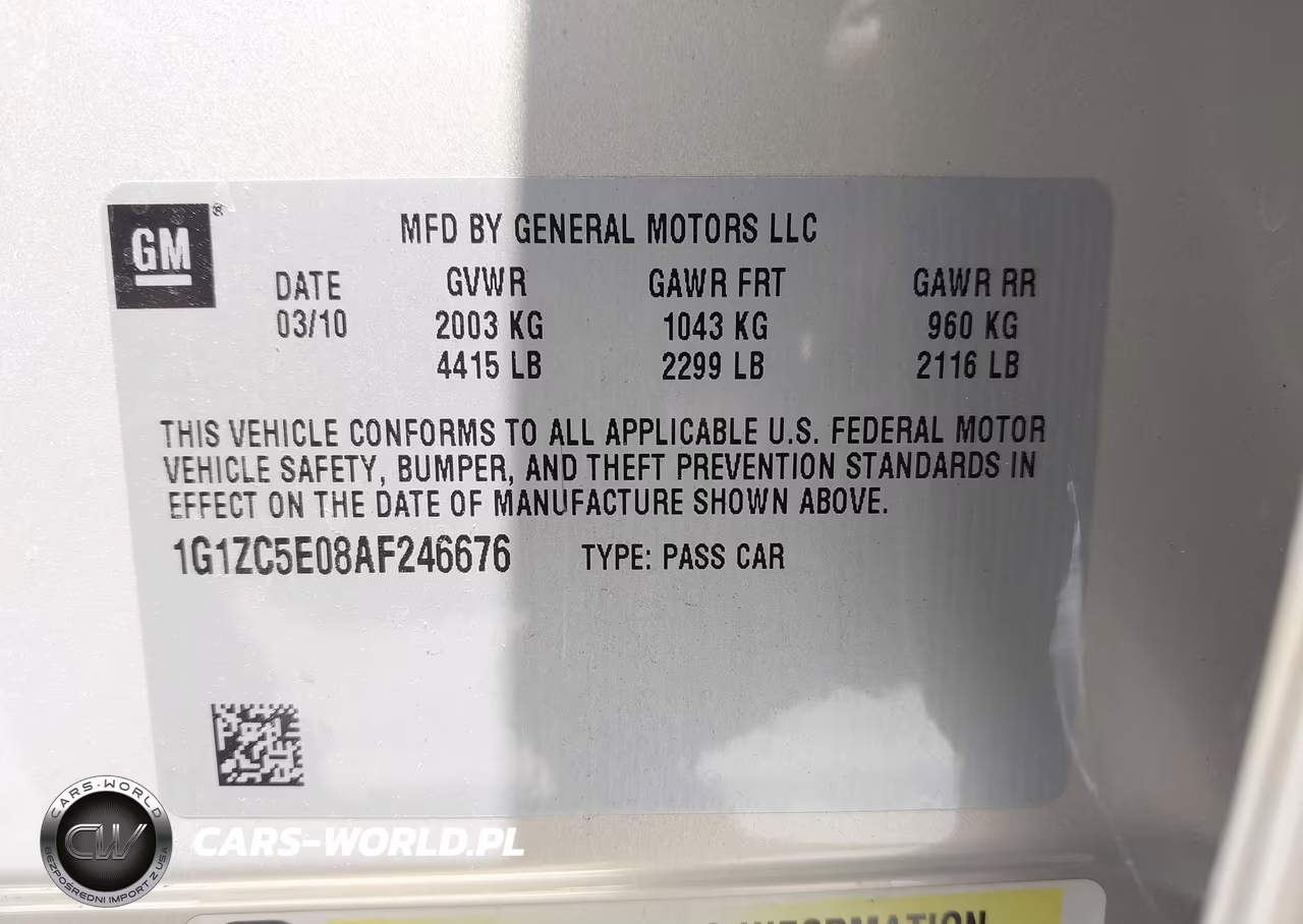 2010 Chevrolet Malibu Lt VIN:1G1ZC5E08AF246676 - 9