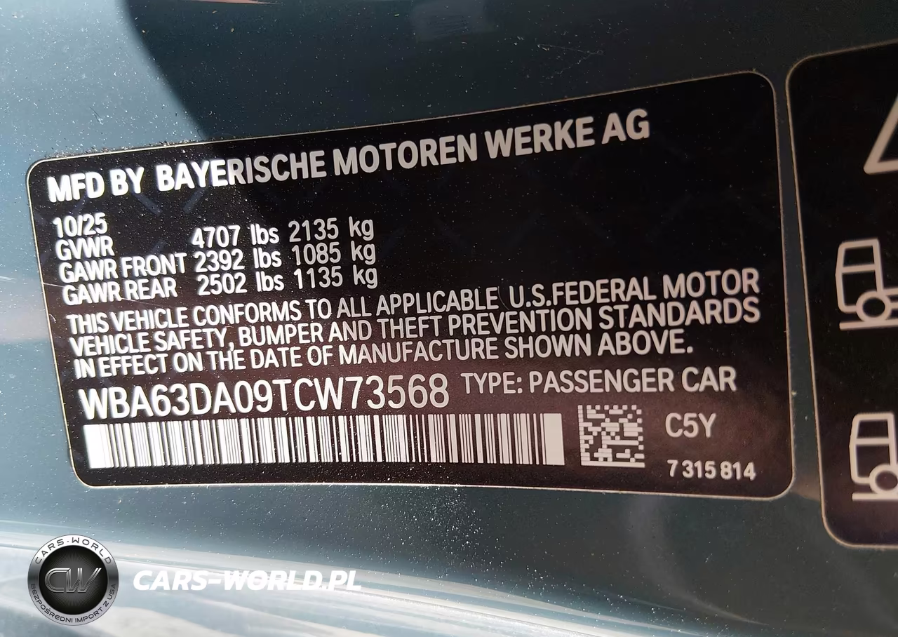 2026 BMW 430I xDrive VIN:WBA63DA09TCW73568 - 9