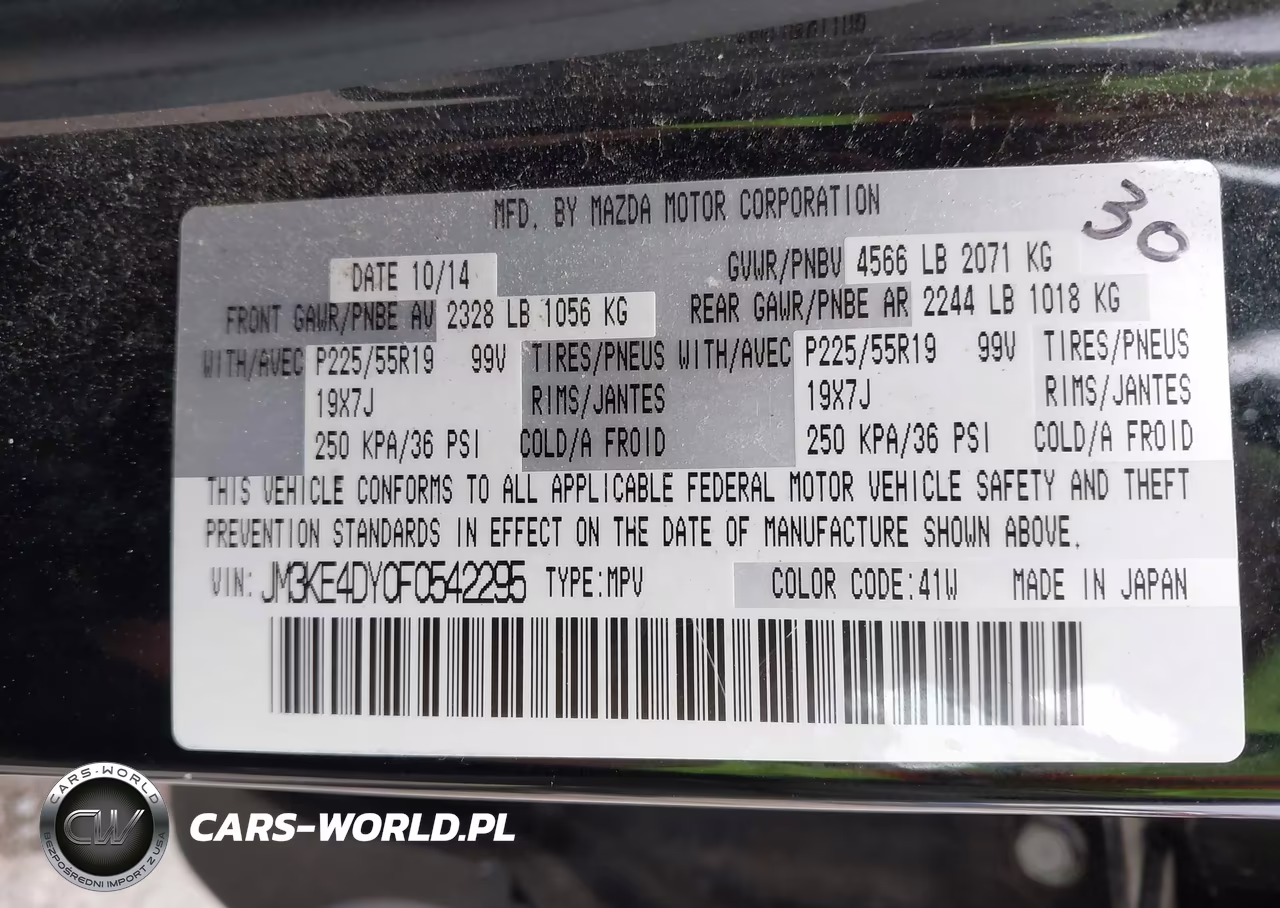 2015 Mazda Cx-5 Grand Touring VIN:JM3KE4DY0F0542295 - 9