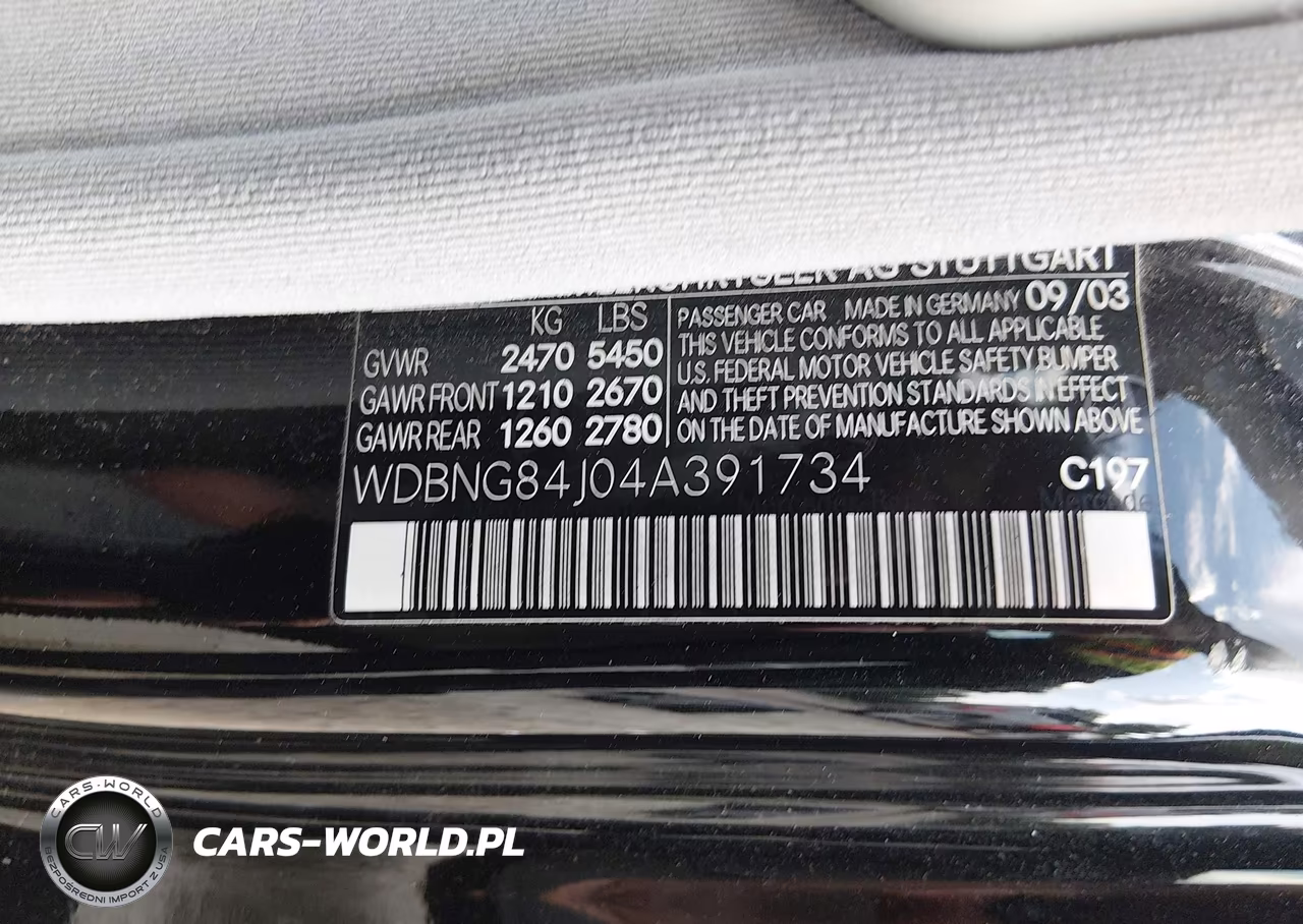 2004 Mercedes-Benz S 500 4Matic VIN:WDBNG84J04A391734 - 9