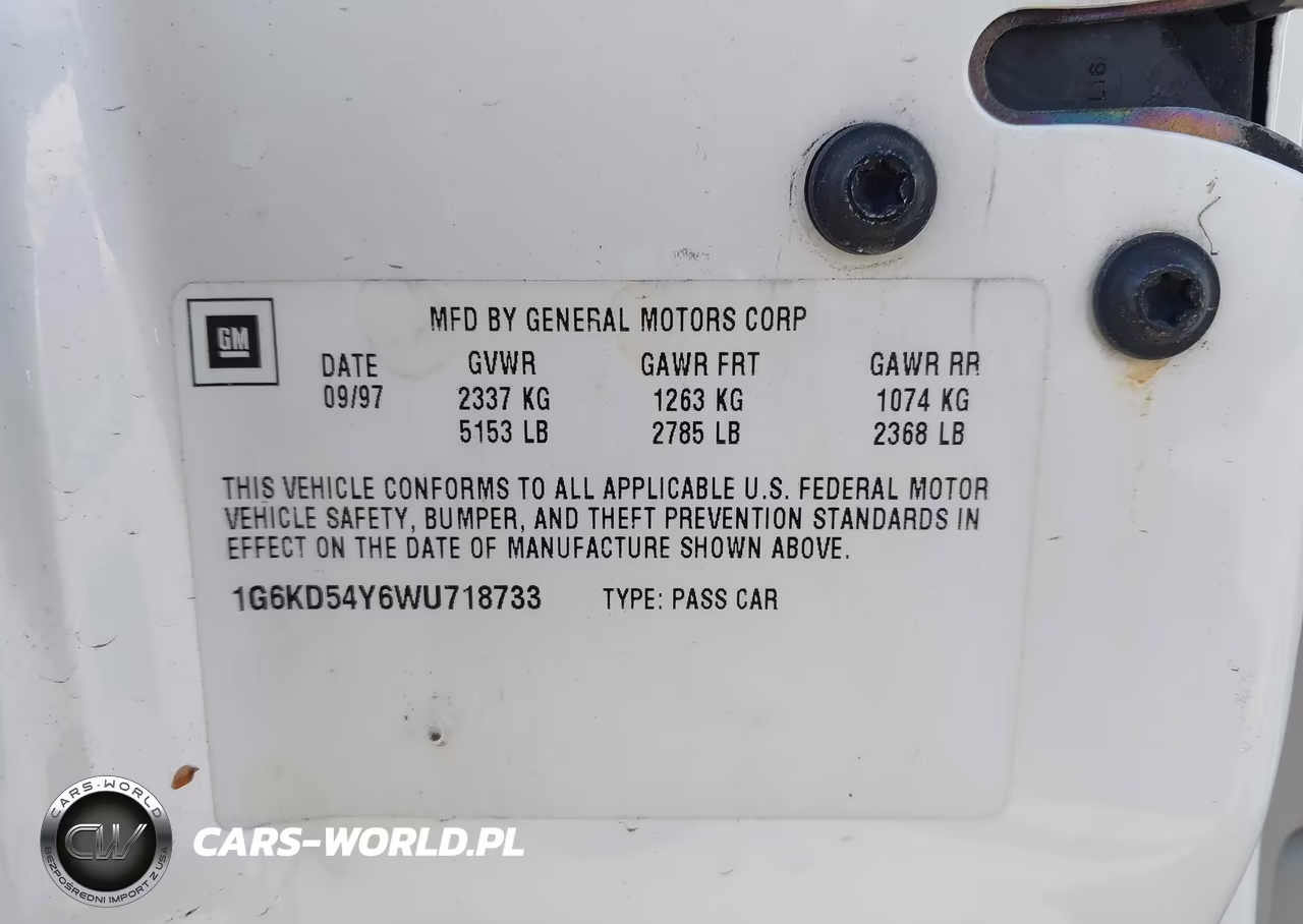 1998 Cadillac Deville VIN:1G6KD54Y6WU718733 - 9