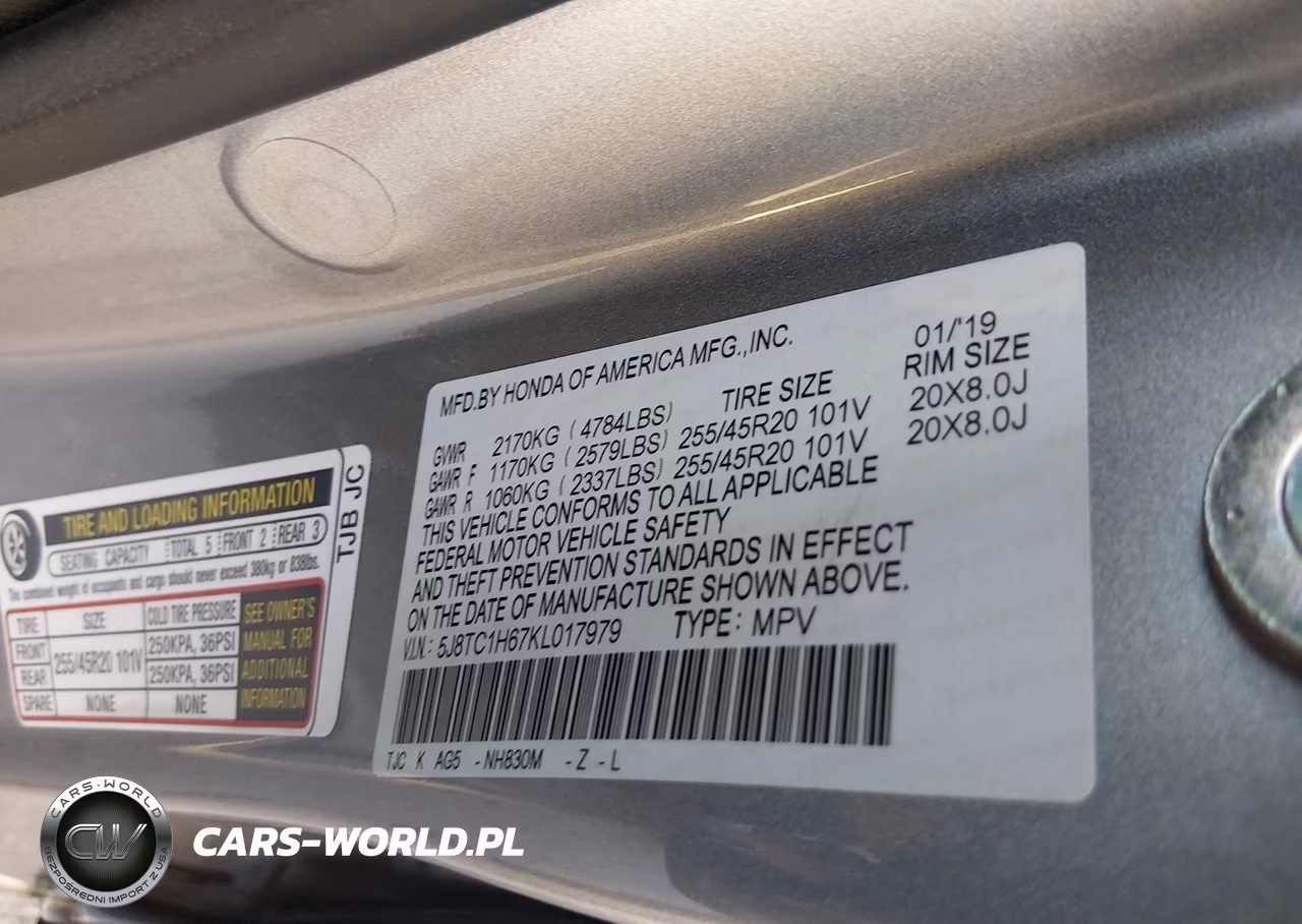 2019 Acura Rdx A-Spec Package VIN:5J8TC1H67KL017979 - 9