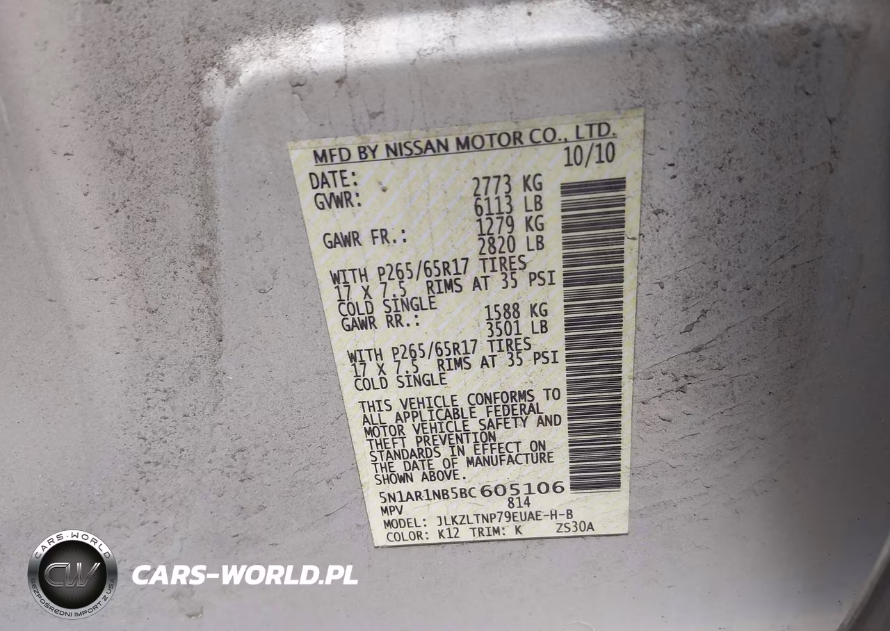 2011 Nissan Pathfinder Silver VIN:5N1AR1NB5BC605106 - 9