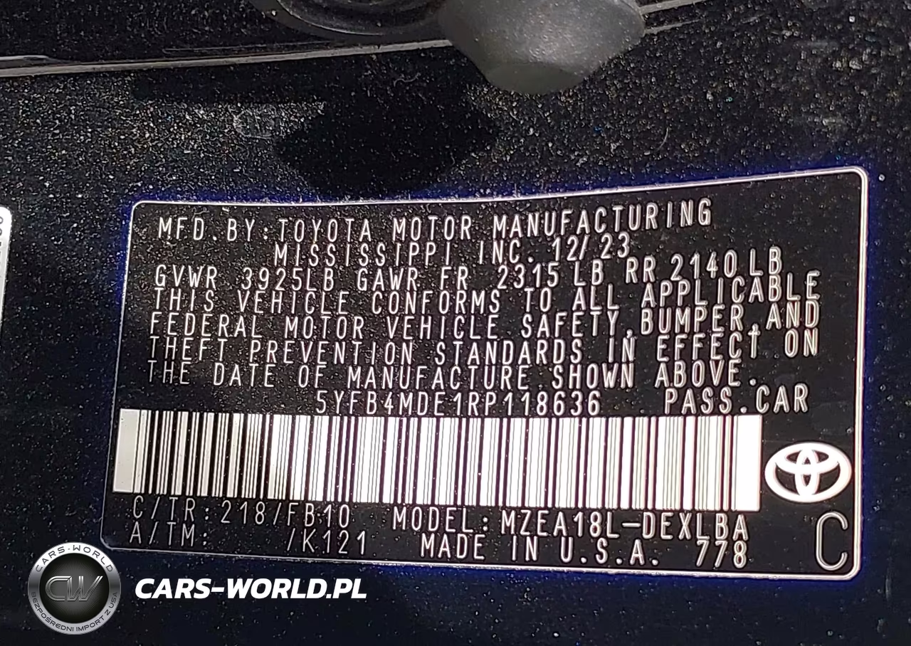2024 Toyota Corolla Le VIN:5YFB4MDE1RP118636 - 9