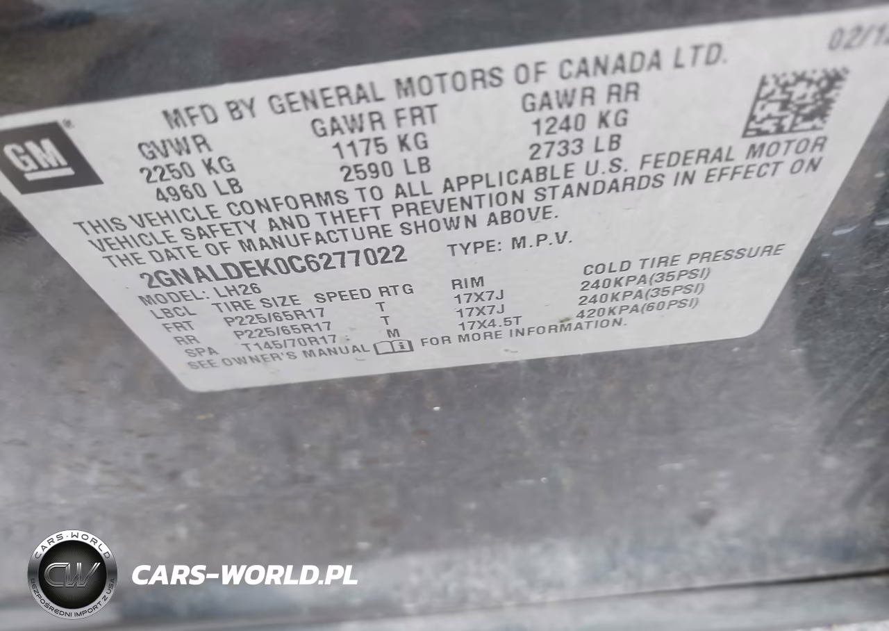 2012 Chevrolet Equinox Lt W-1Lt VIN:2GNALDEK0C6277022 - 9