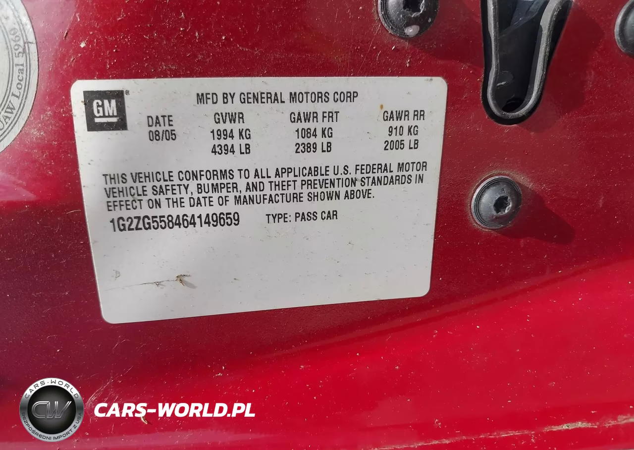 2006 Pontiac G6 VIN:1G2ZG558464149659 - 9