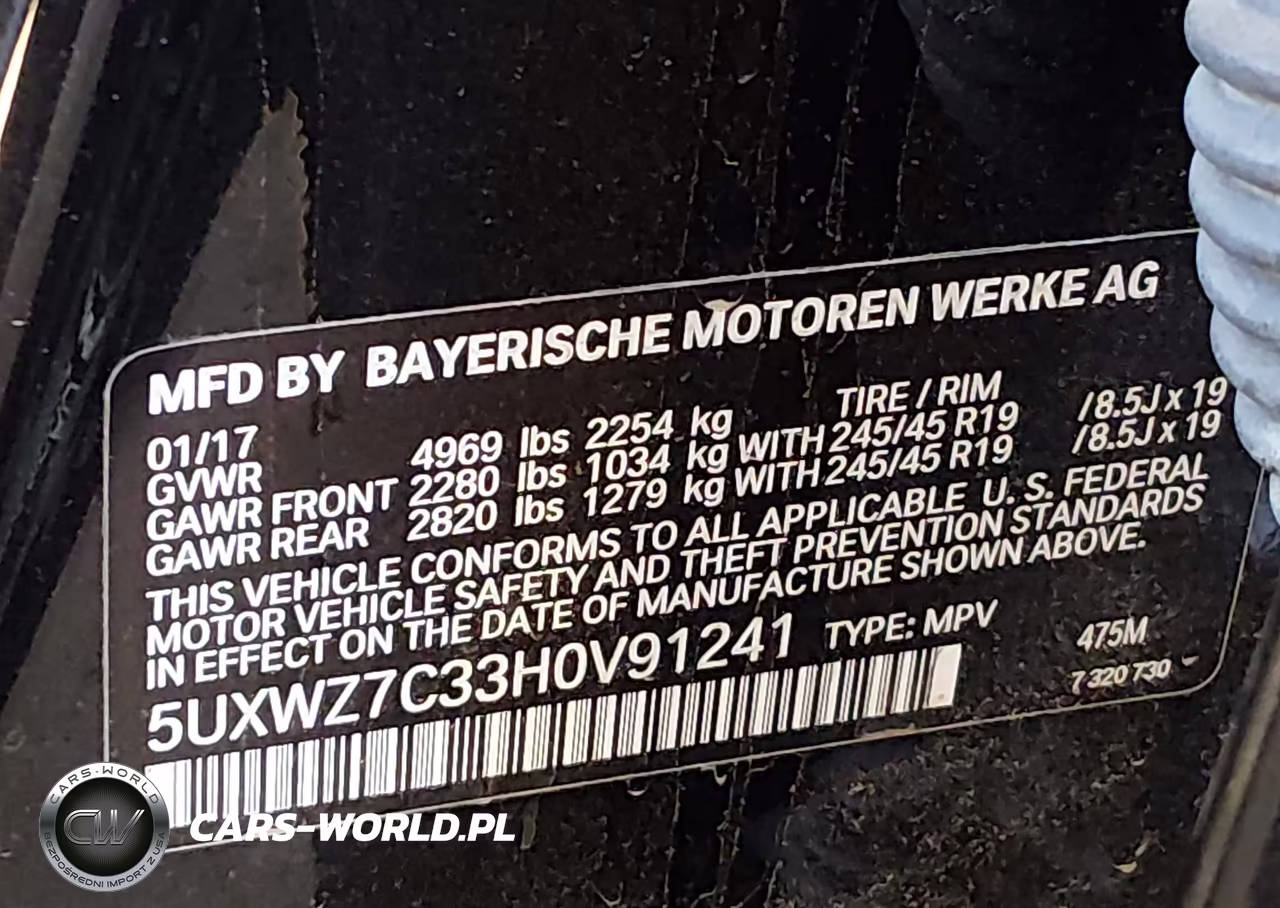 2017 BMW X3 Sdrive28I VIN:5UXWZ7C33H0V91241 - 9
