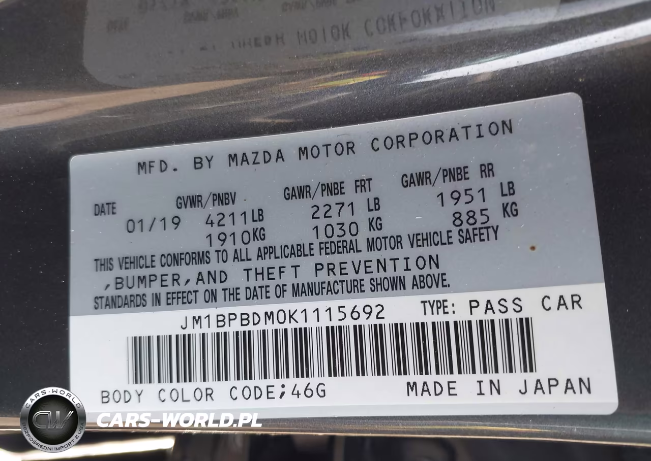 2019 Mazda Mazda3 Preferred Package VIN:JM1BPBDM0K1115692 - 9