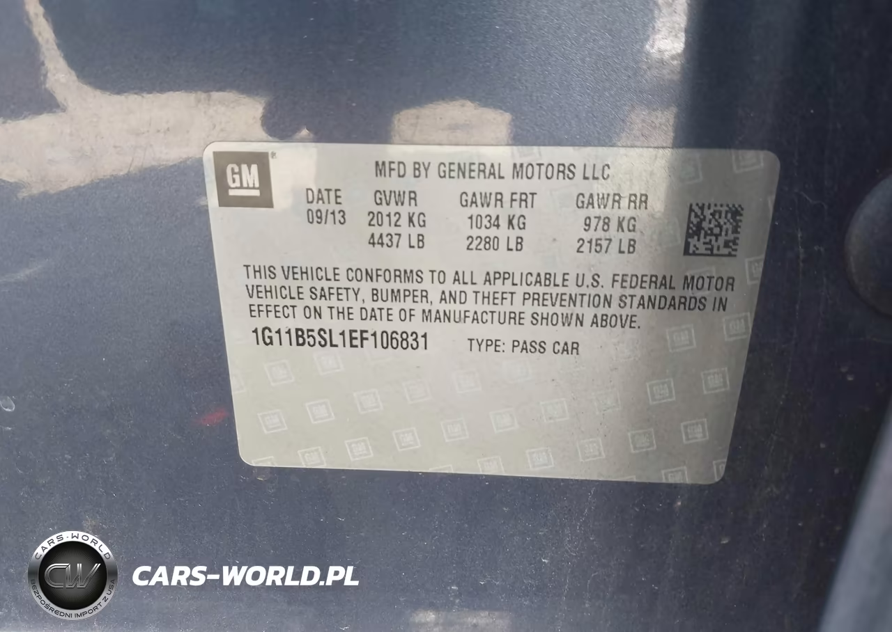 2014 Chevrolet Malibu 1Ls VIN:1G11B5SL1EF106831 - 9