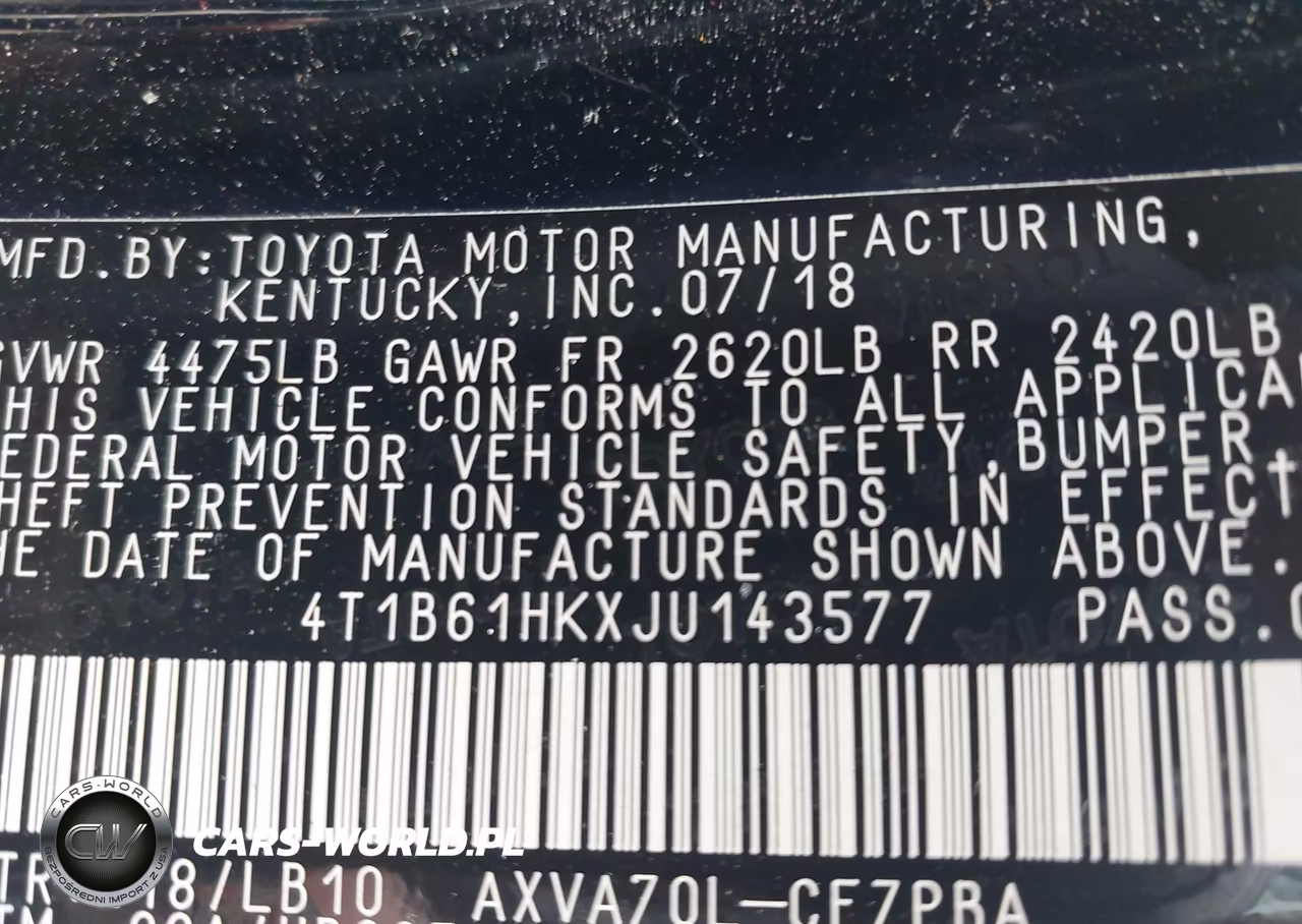 2018 Toyota Camry Xse VIN:4T1B61HKXJU143577 - 9
