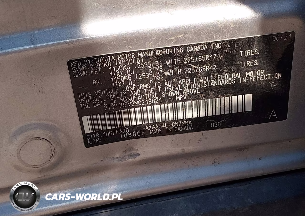 2021 Toyota Rav4 Xle VIN:2T3P1RFV2MC218821 - 9