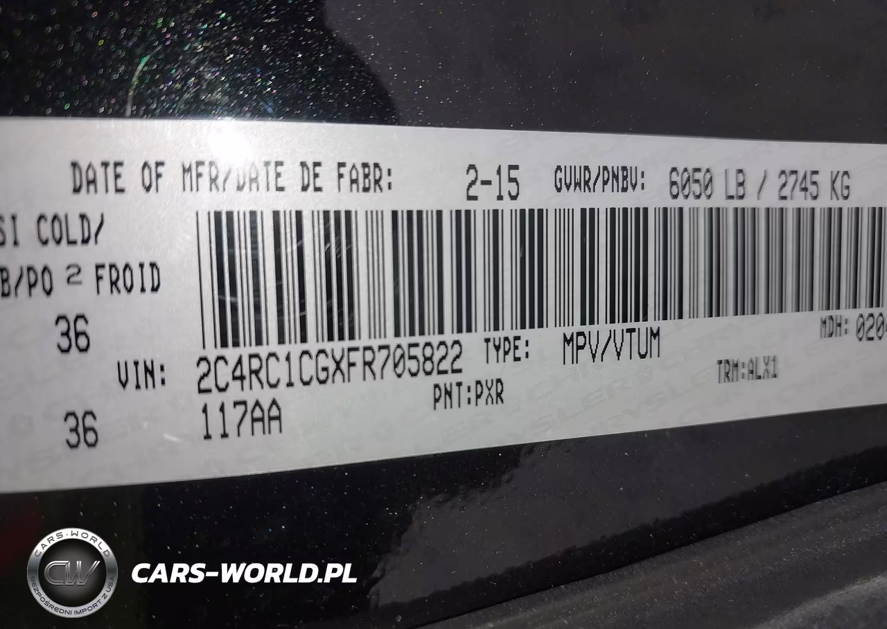 2015 Chrysler Town & Country Touring-L VIN:2C4RC1CGXFR705822 - 9