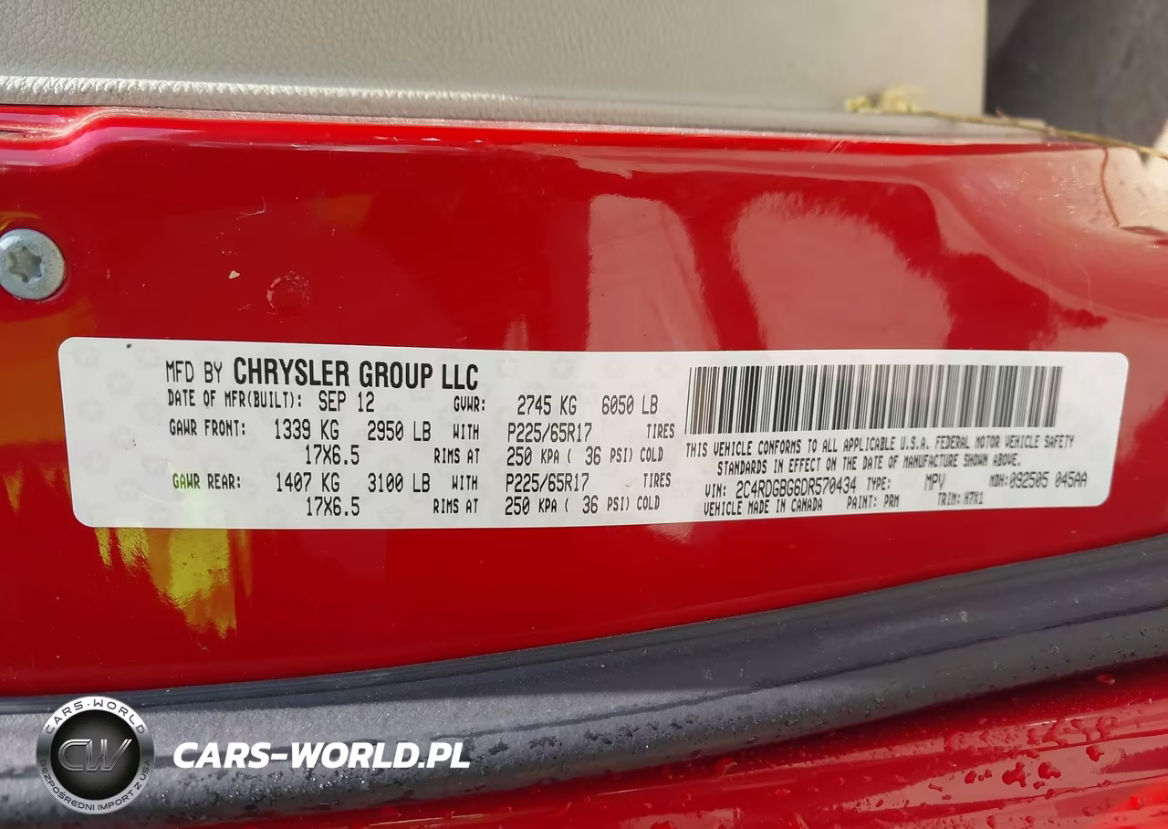 2013 Dodge Grand Caravan Se VIN:2C4RDGBG6DR570434 - 9