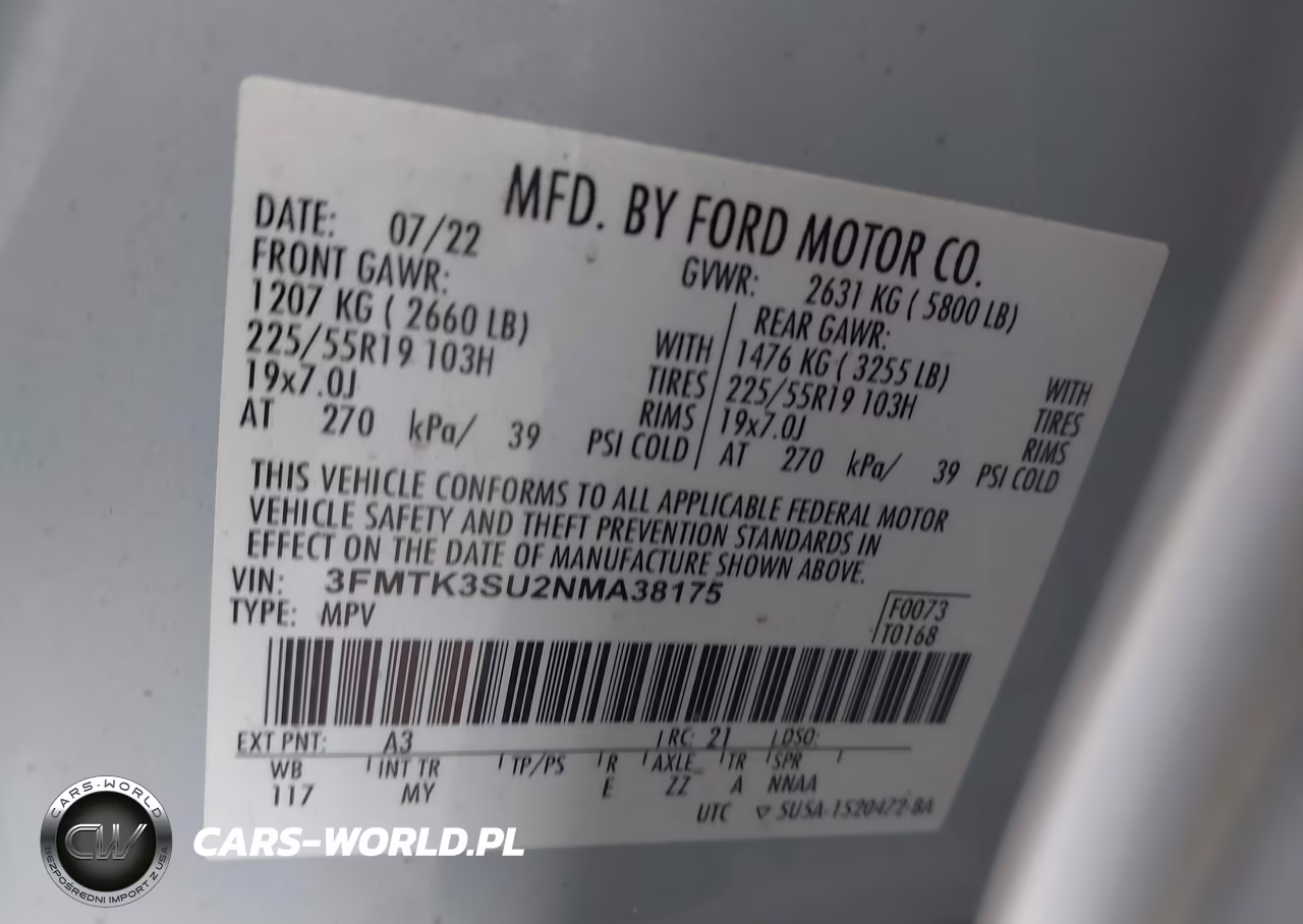 2022 Ford Mustang Mach-E Premium VIN:3FMTK3SU2NMA38175 - 9