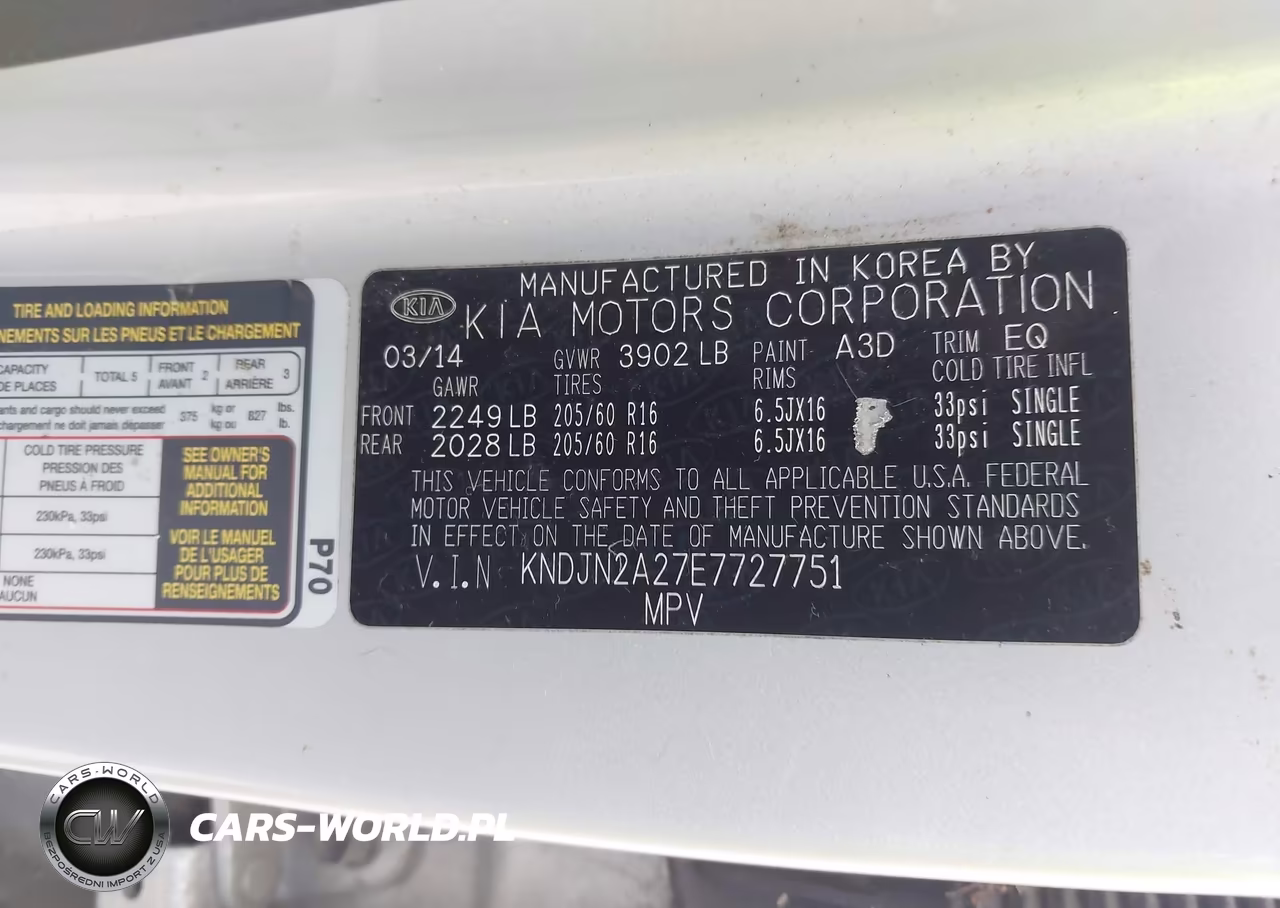 2014 Kia Soul VIN:KNDJN2A27E7727751 - 9