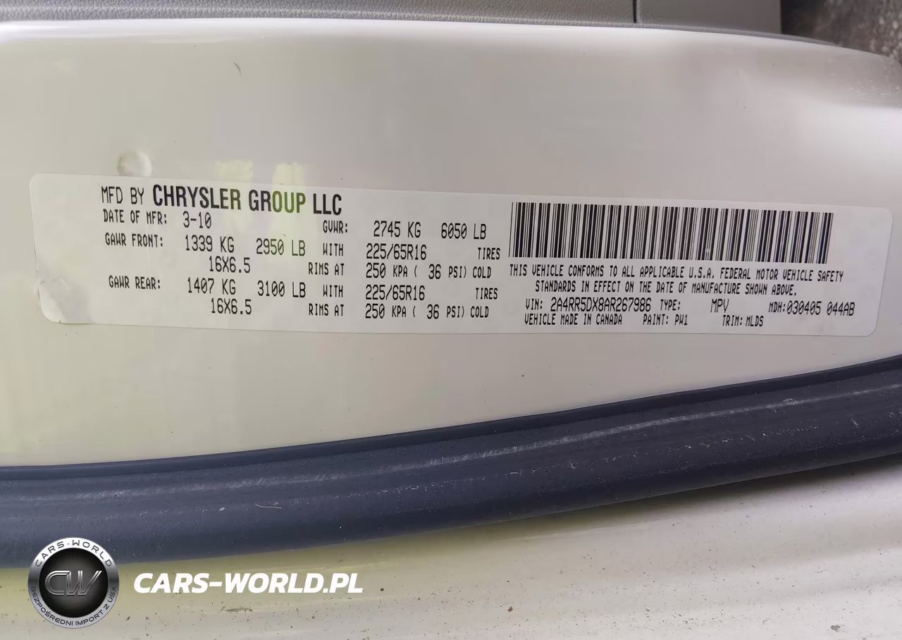 2010 Chrysler Town & Country Touring VIN:2A4RR5DX8AR267986 - 9