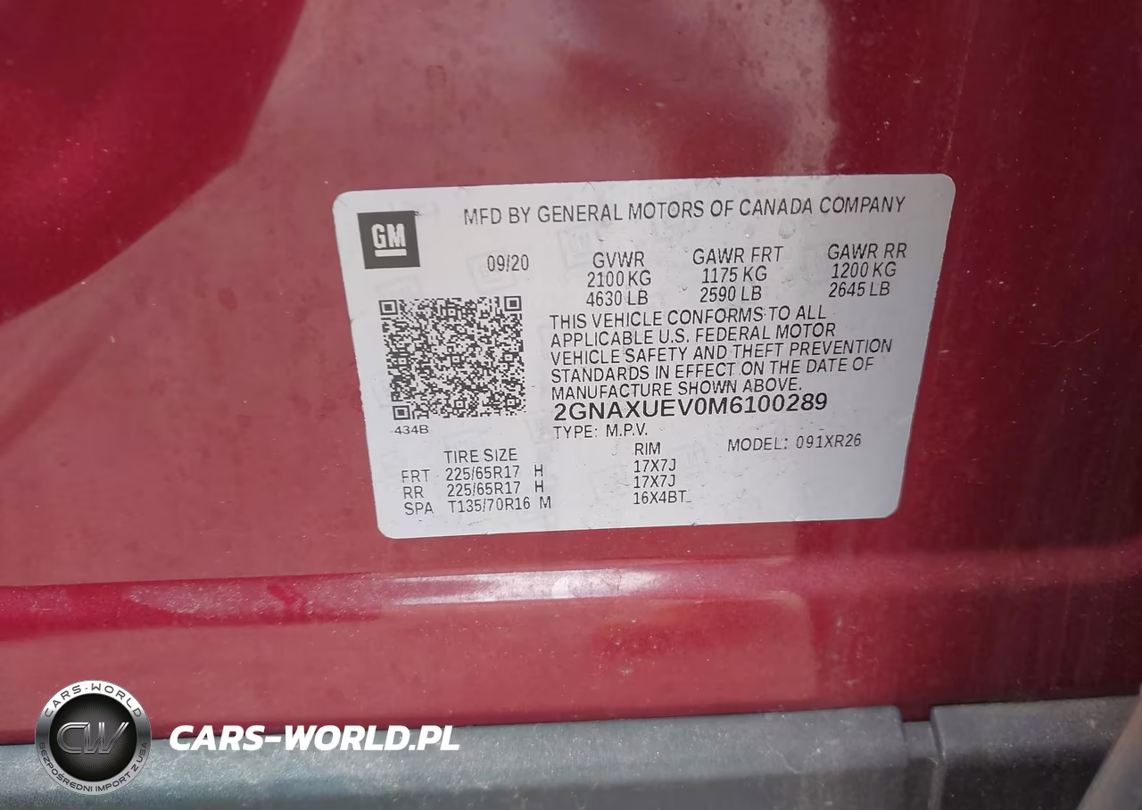 2021 Chevrolet Equinox Awd Lt VIN:2GNAXUEV0M6100289 - 9