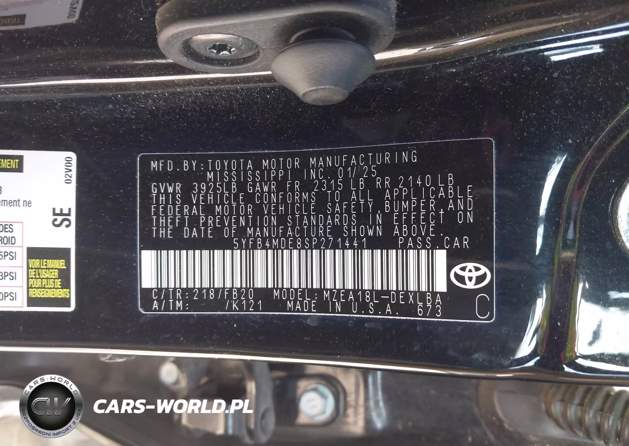 2025 Toyota Corolla Le VIN:5YFB4MDE8SP271441 - 9