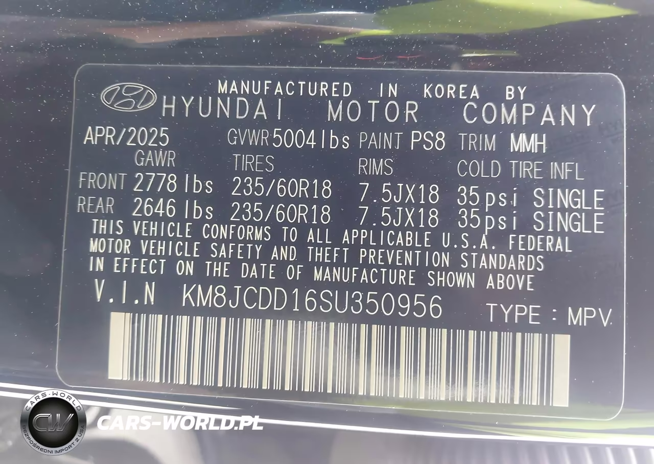 2025 Hyundai Tucson Hybrid Sel Convenience VIN:KM8JCDD16SU350956 - 9