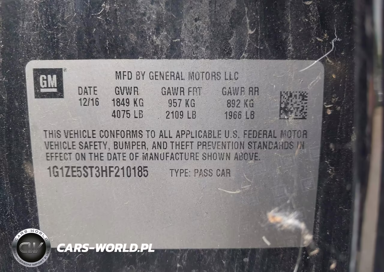 2017 Chevrolet Malibu 1Lt VIN:1G1ZE5ST3HF210185 - 9