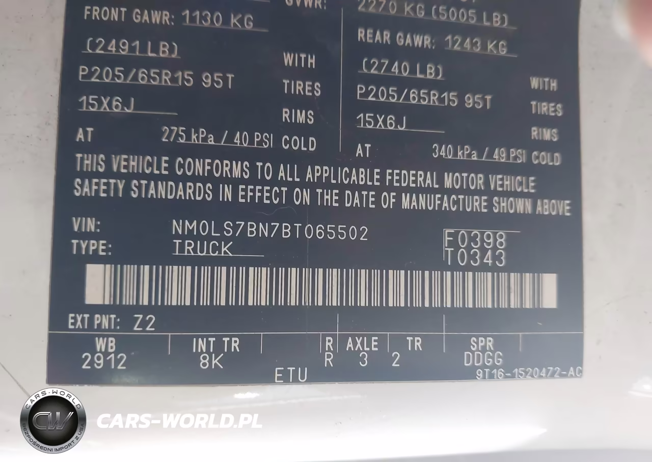 2011 Ford Transit Connect Xlt VIN:NM0LS7BN7BT065502 - 9