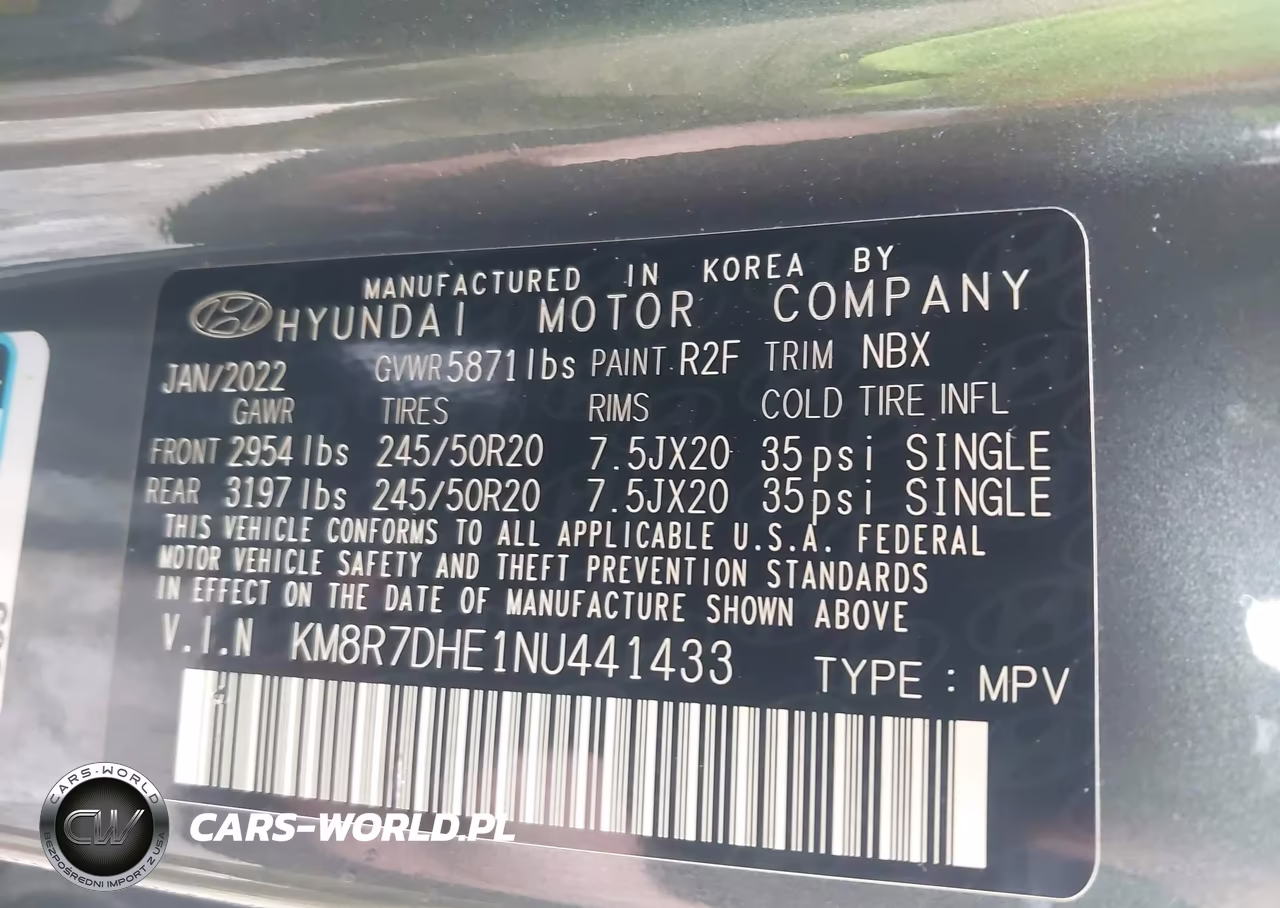 2022 Hyundai Palisade Calligraphy VIN:KM8R7DHE1NU441433 - 9