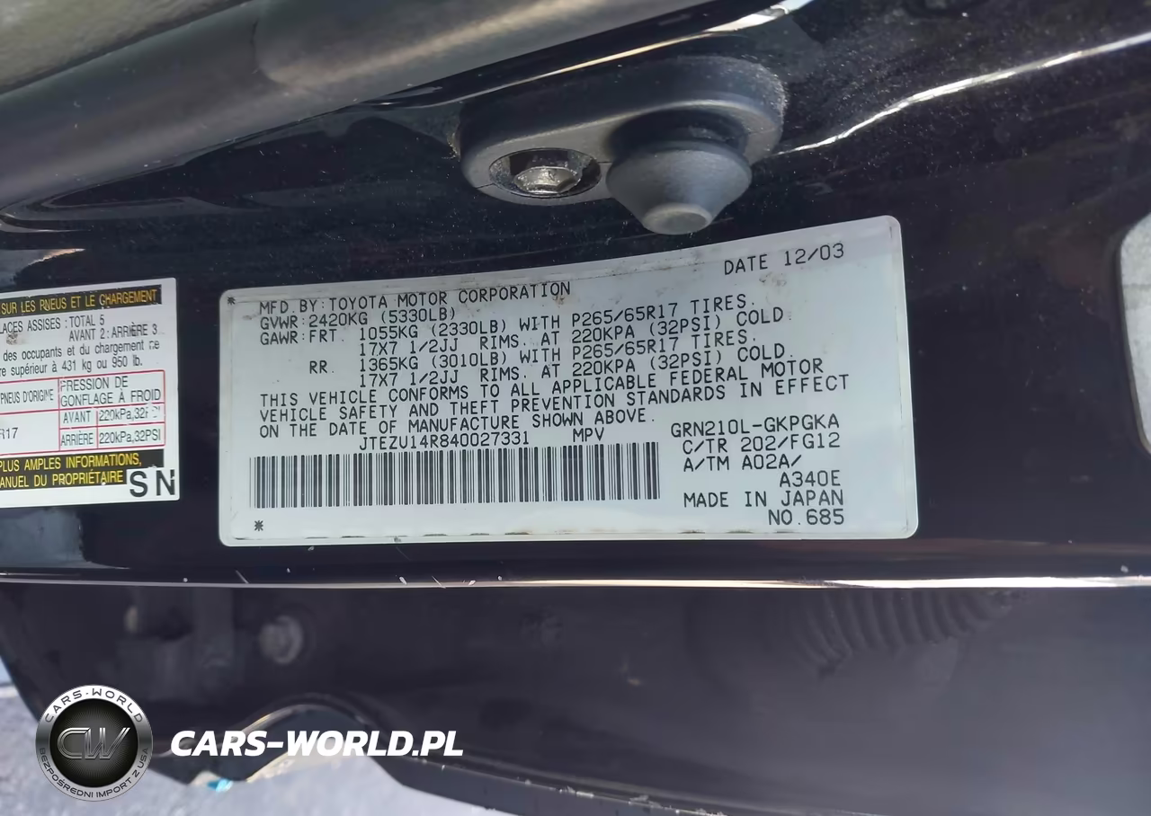 2004 Toyota 4Runner Sr5 V6 VIN:JTEZU14R840027331 - 9