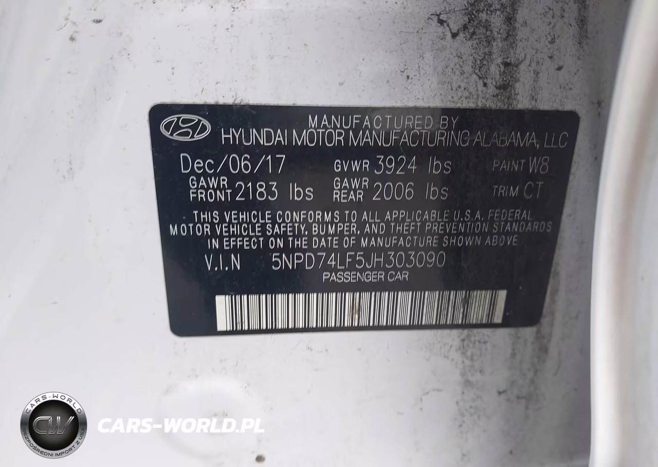 2018 Hyundai Elantra Se VIN:5NPD74LF5JH303090 - 9