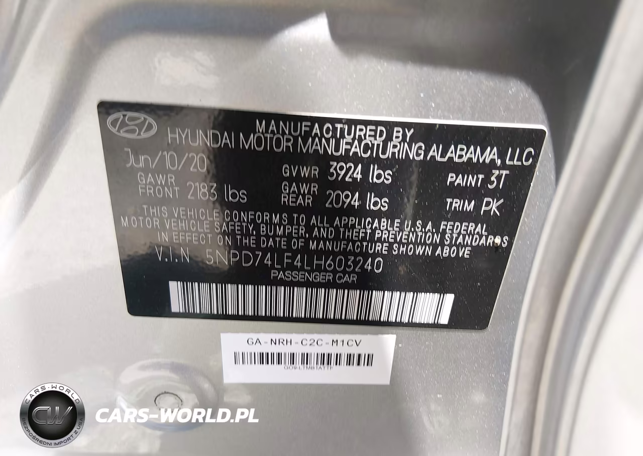2020 Hyundai Elantra Se VIN:5NPD74LF4LH603240 - 9