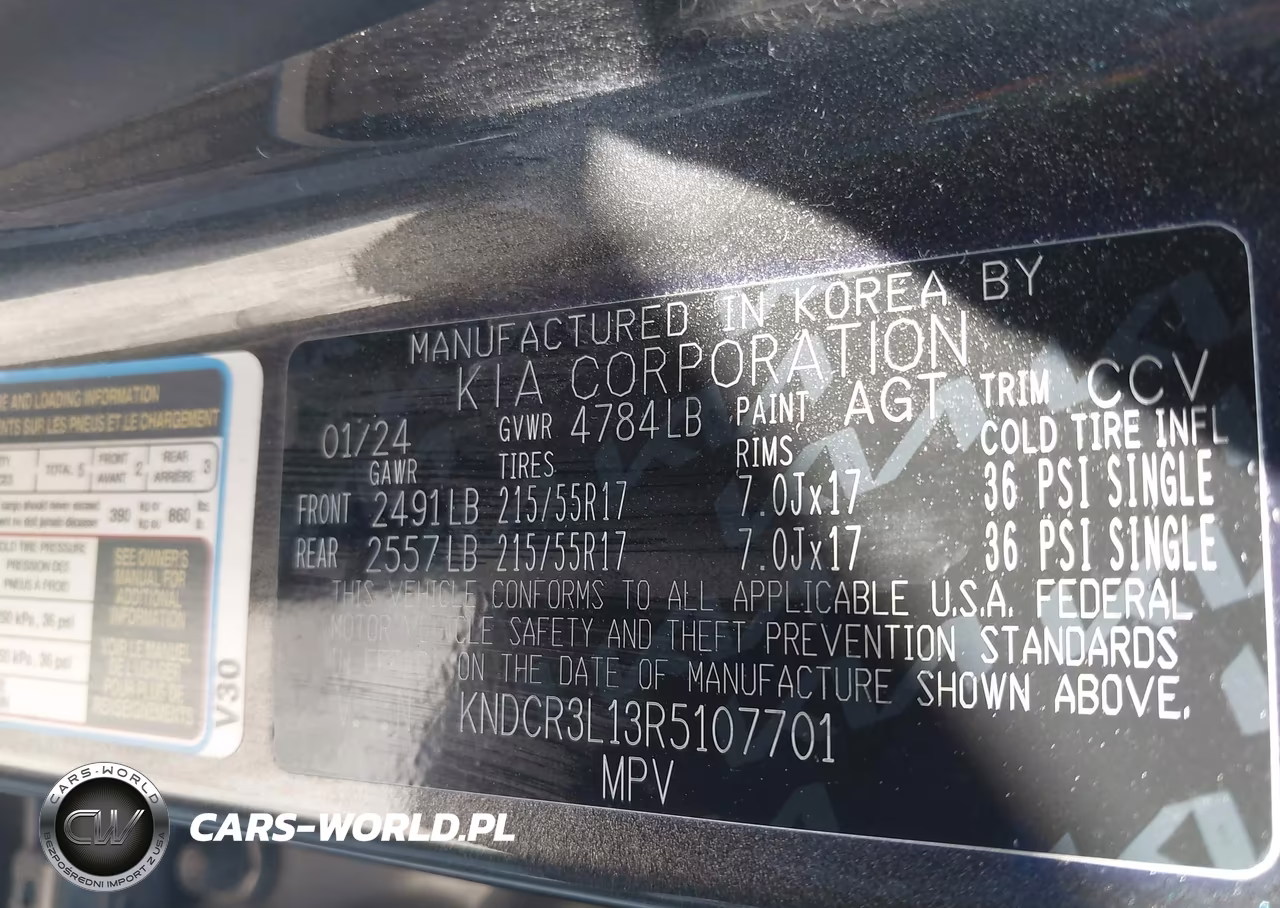 2024 Kia Niro Ev Wind VIN:KNDCR3L13R5107701 - 9