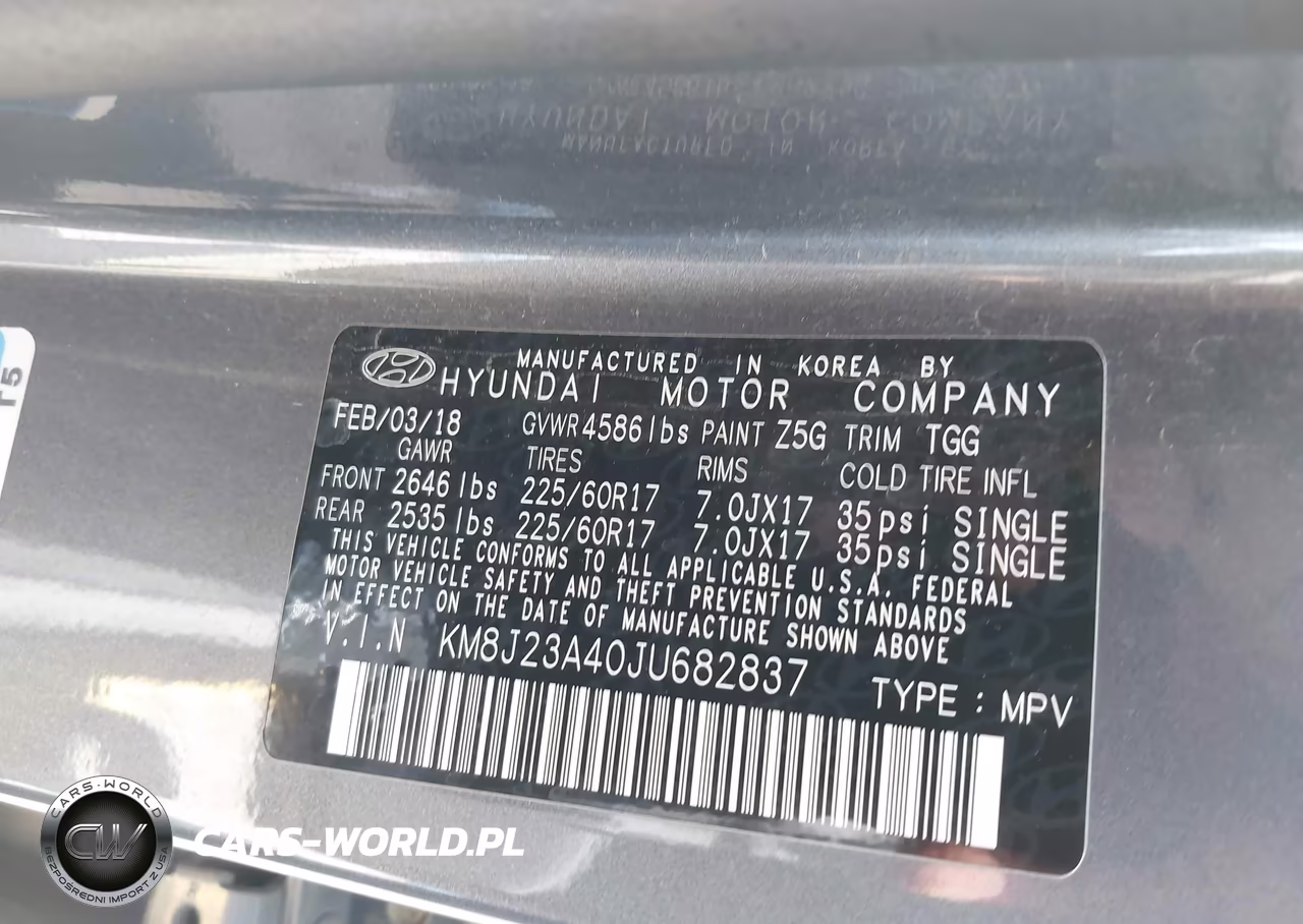 2018 Hyundai Tucson Se VIN:KM8J23A40JU682837 - 9