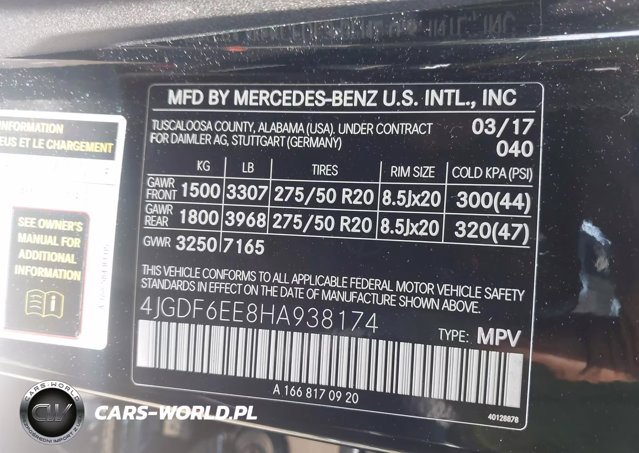 2017 Mercedes-Benz Gls 450 4Matic VIN:4JGDF6EE8HA938174 - 9