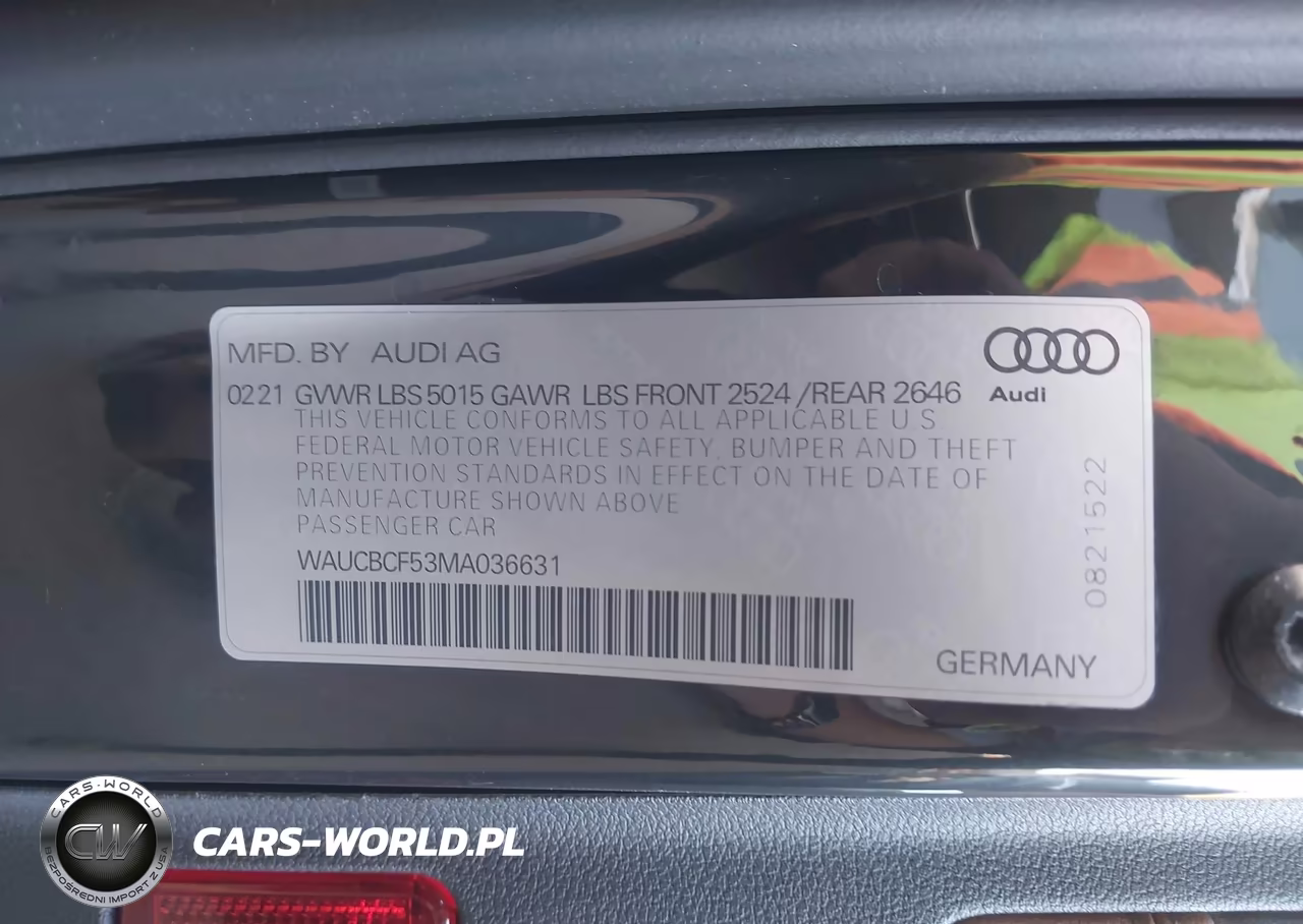 2021 Audi A5 Sportback Premium Plus 40 Tfsi Quattro S Tronic VIN:WAUCBCF53MA036631 - 9