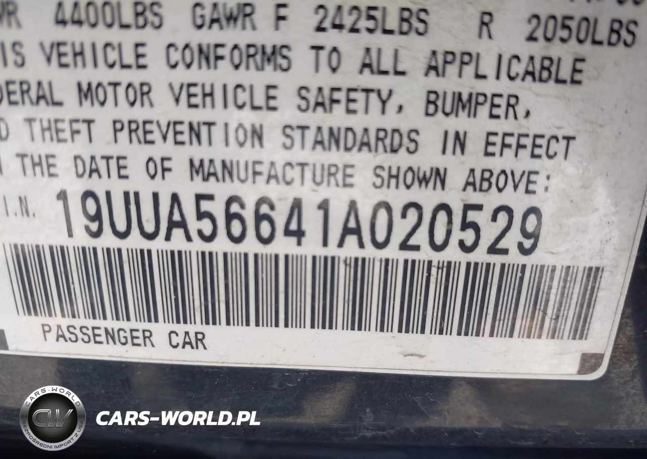 2001 Acura Tl 3.2 VIN:19UUA56641A020529 - 9