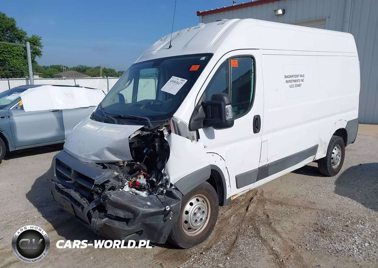2018 Ram Promaster 2500 High Roof 136 Wb VIN:3C6TRVCG7JE113131 - 2