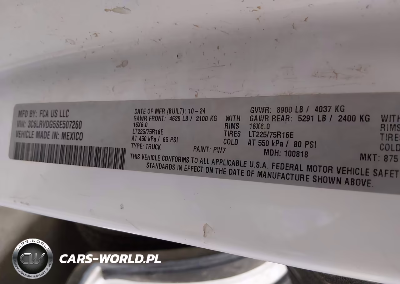 2025 Ram Promaster 2500 Tradesman High Roof 159 Wb W-Pass Seat VIN:3C6LRVDG5SE507260 - 9